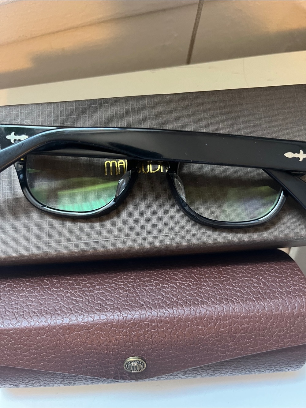 Matsuda M1011 SBK 49mm Rectangular Men’s Glasses with Subtle Logo